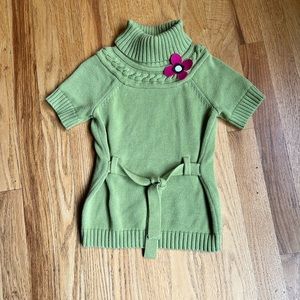 Girls Small (5-6) Gymboree Green Sweater